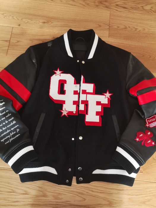 Jachetă Off-White Dices Lea originala măsură L-XL