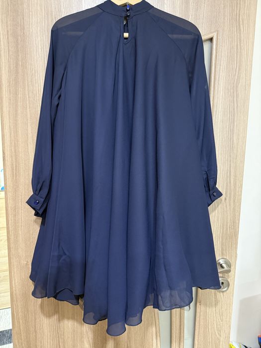 Рокля,тъмно синьо,”caramella fashion”ХЛ