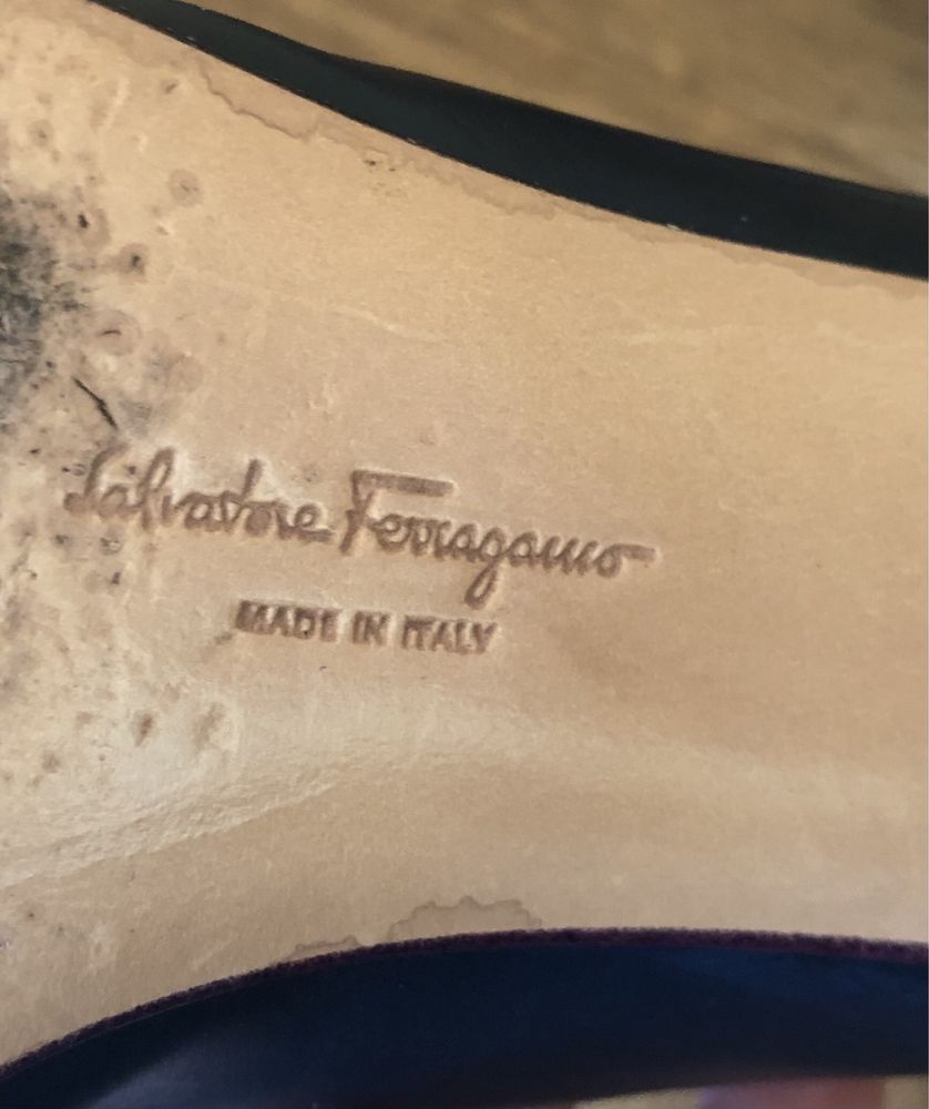 Pantofi/mocasini Salvatore Ferragamo albastri, 37