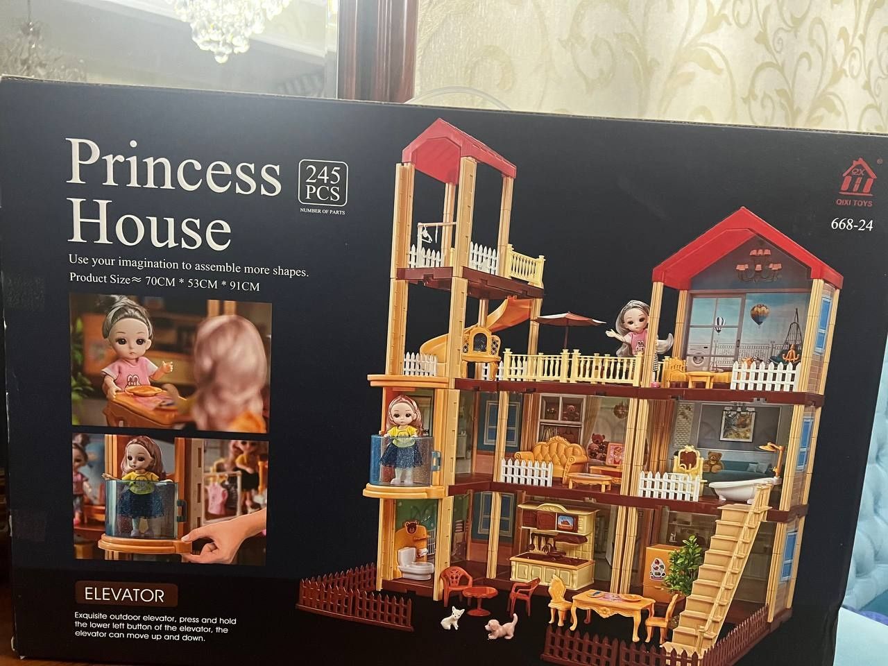 Princess House. Bolalar uchun yegib quradigan uycha