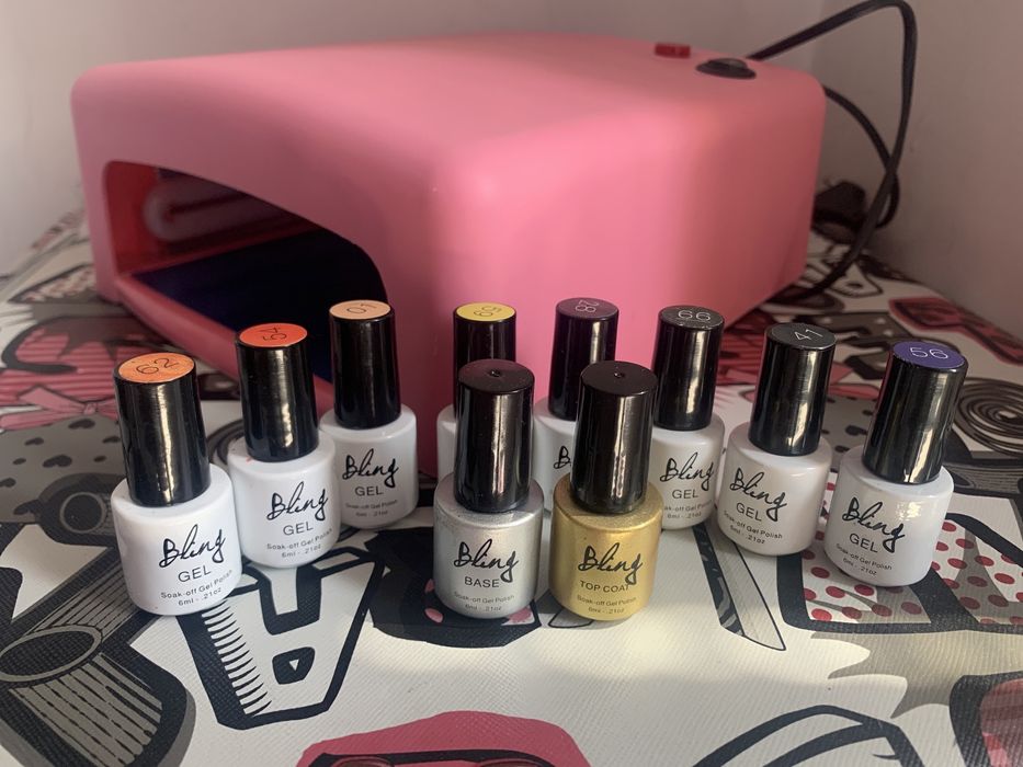 Комплект UV лампа + 10 бр. гел лака