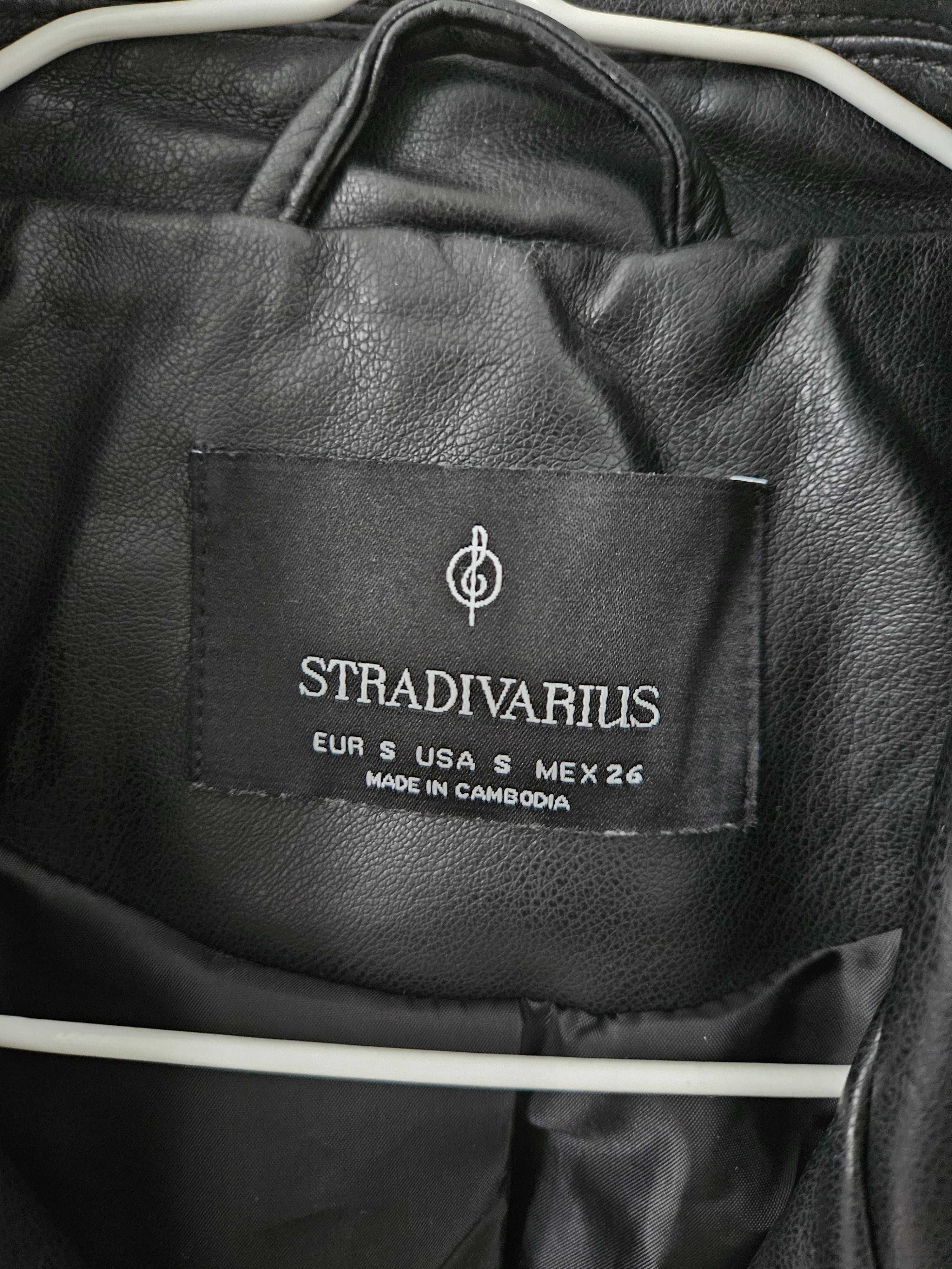 Яке Stradivarius, изкуствена кожа размер S, limited edition