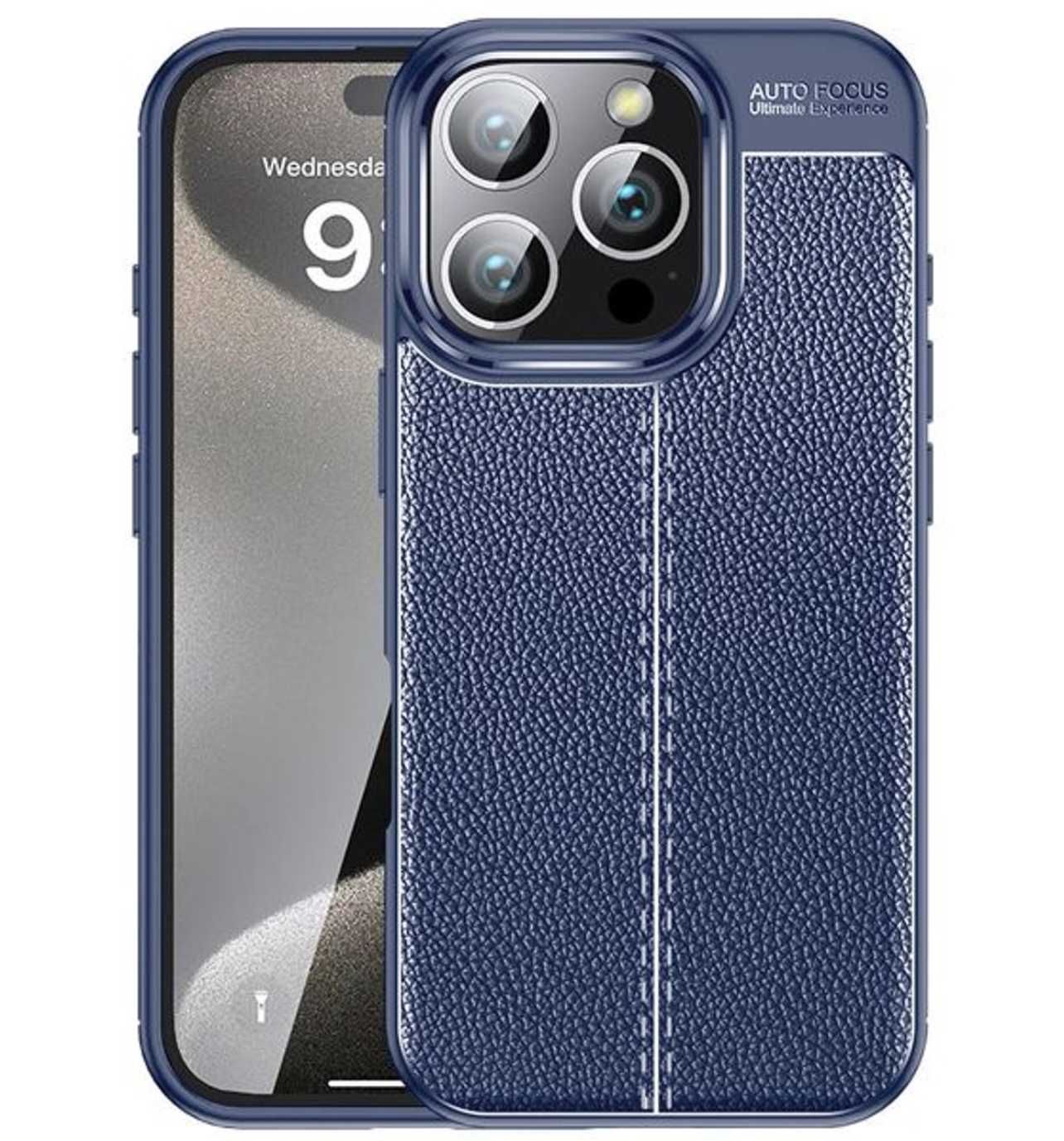 Husa Premium Antisoc model tip PIELE pentru iPhone 16 Pro / 16 Pro Max