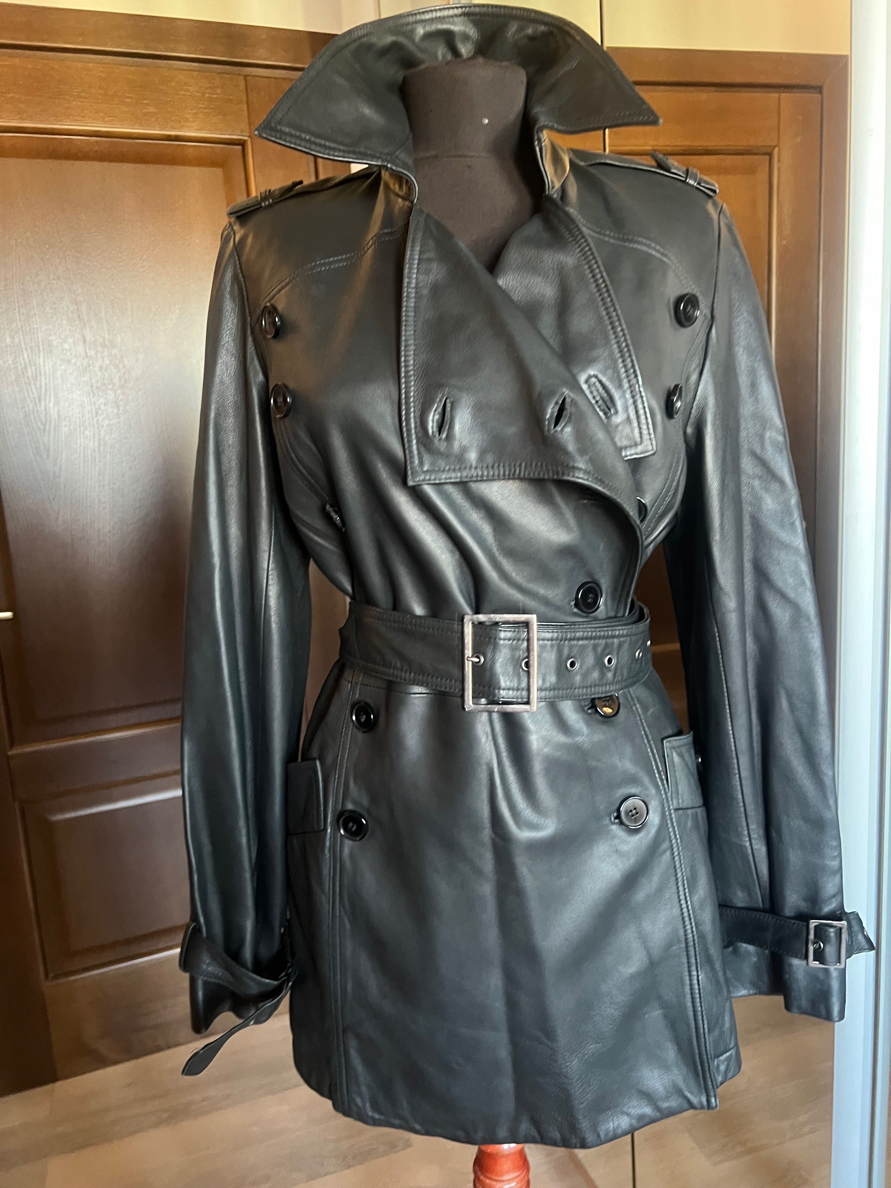 Haiina/ trench ZARA piele naturala fina( manusa) M