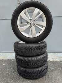 Vand jante original VW Polo 5x100/15' cu anvelope  Michelin Alpin