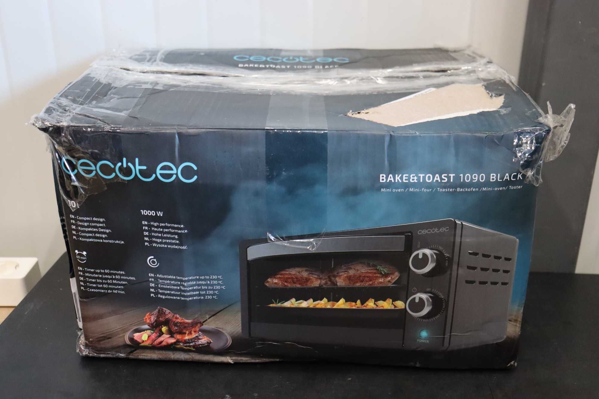 Cecotec Bake&Toast 1090 Черна настолна фурна 10 L 1000 W 60-мин таймер