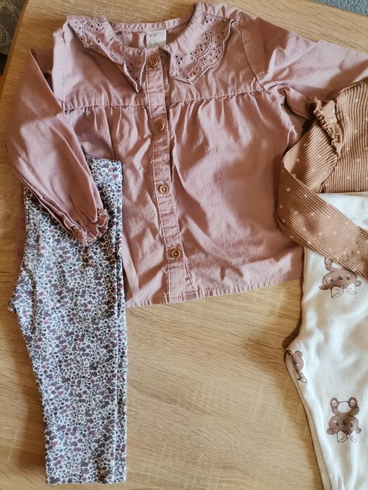 Детски дрешки и пантофи за момиче 86см