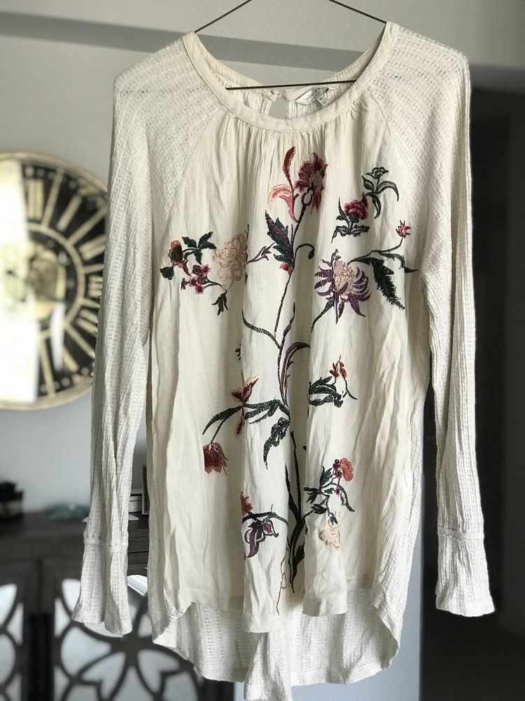 Bluza brodata cu flori made in India