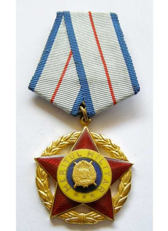 Ordin Meritul Militar cl. I, medalie și ordin emis în 1981