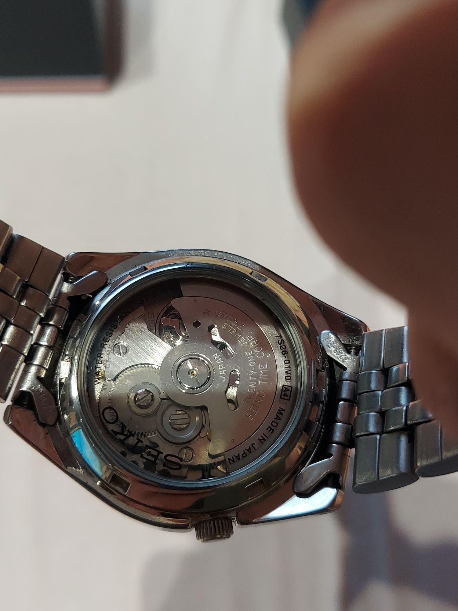 Ceas seiko 5 automatic japan,21 jewels,7s26-01v0,totul original,superb