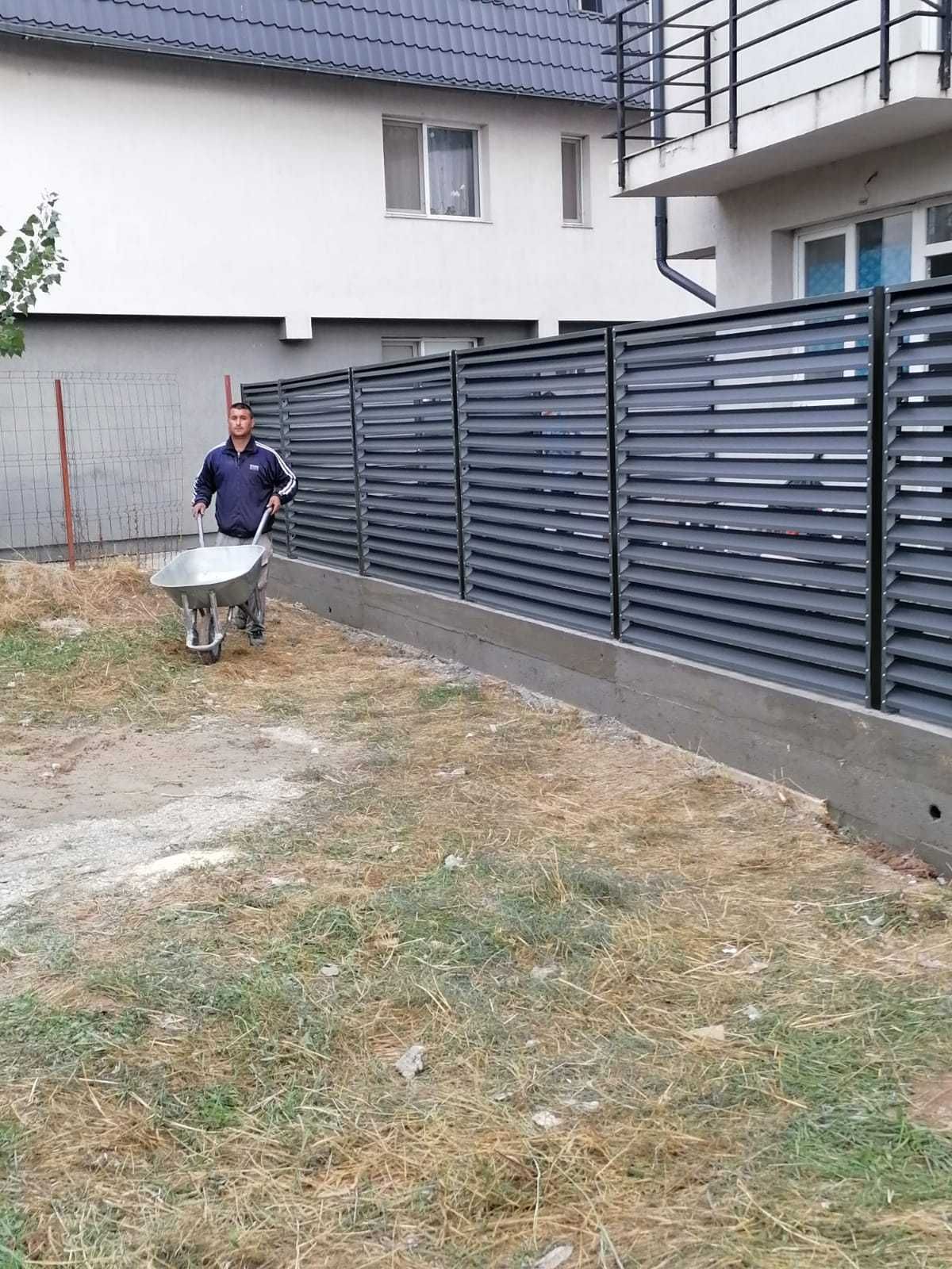 Construim garduri din panou jaluzele, sipca metalica, BCA tabla plasa