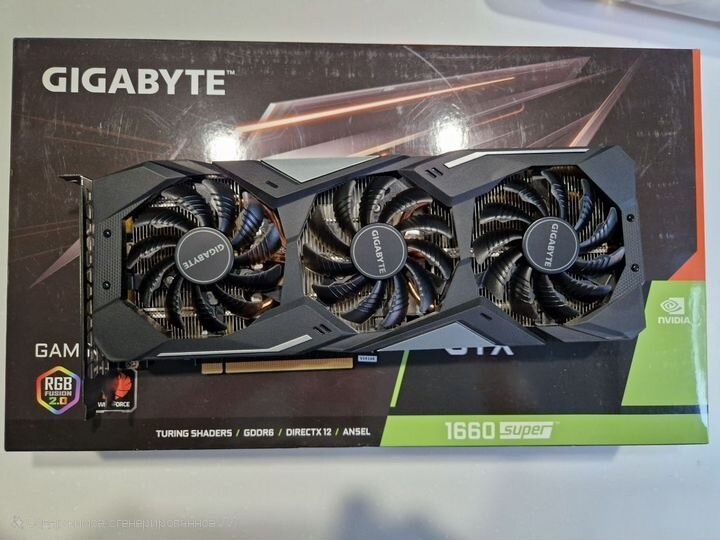 Видеокарта GIGABYTE GeForce GTX 1660 SUPER Gaming OC