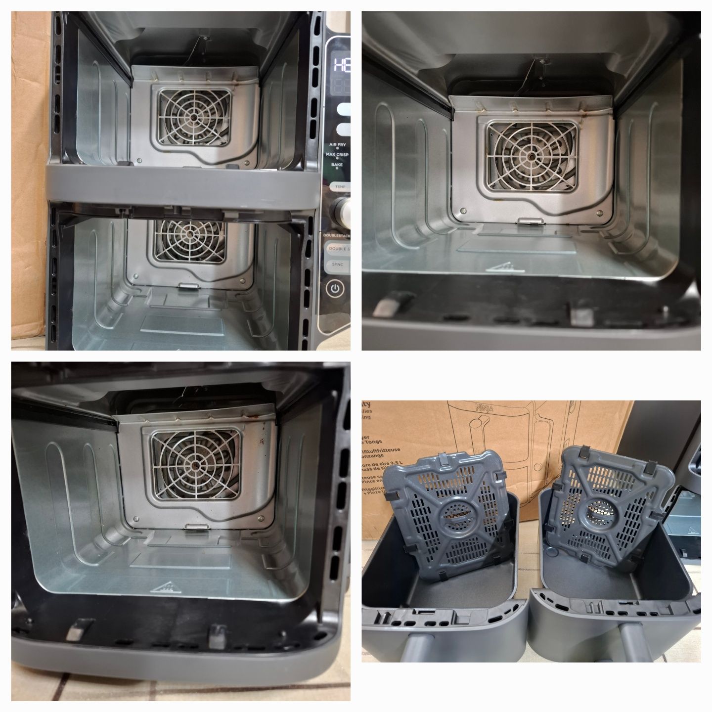Двоен фрайър, фритюрник с горещ въздух Ninja SL400EU, 2470W, 9.5 л
