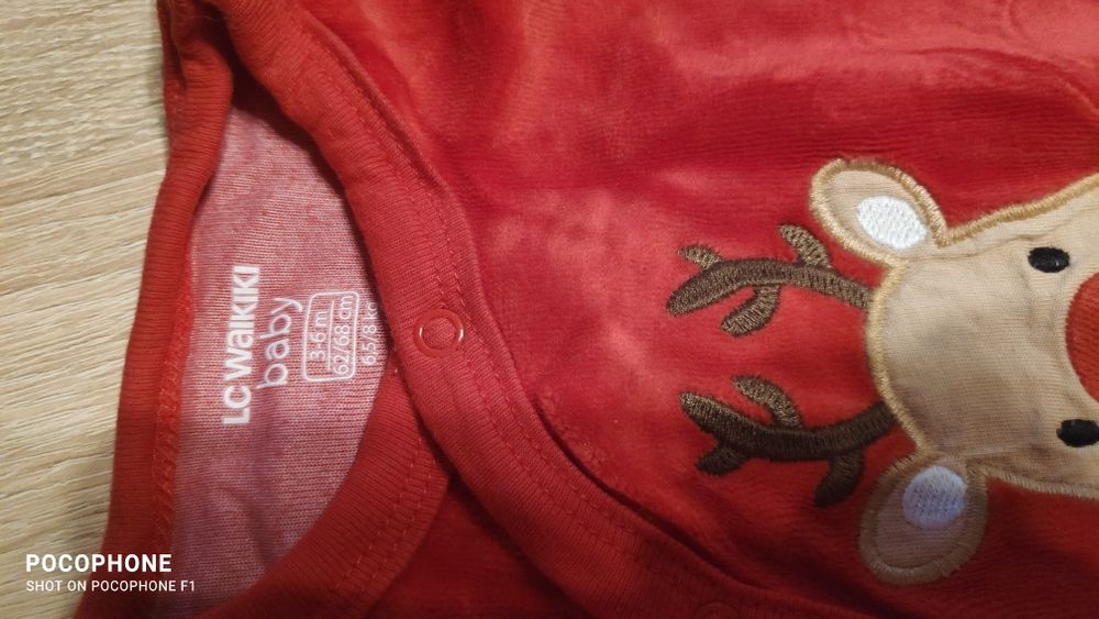 Коледни дрешки за момченце 2-4м