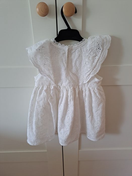 Rochie alba 9-12 luni