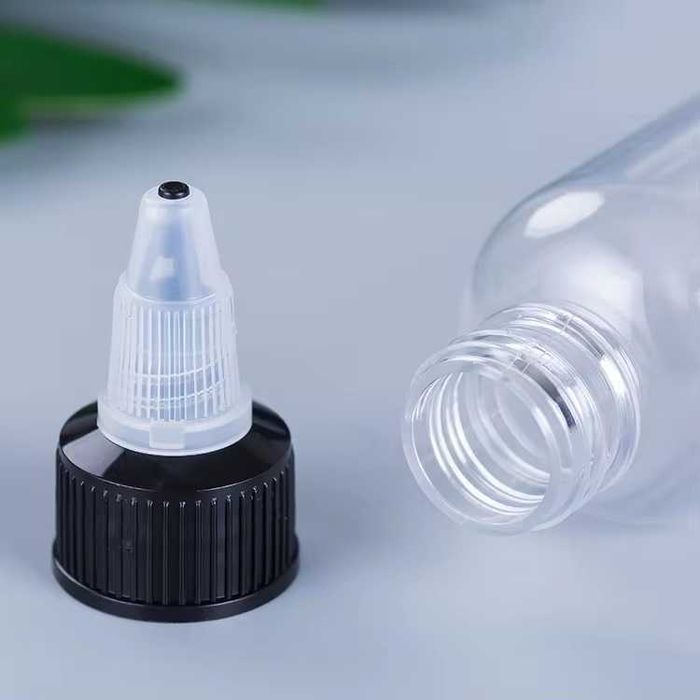 Пластмасова кристална бутилка 100 ml, капачка с капкомер 10бр 20214449