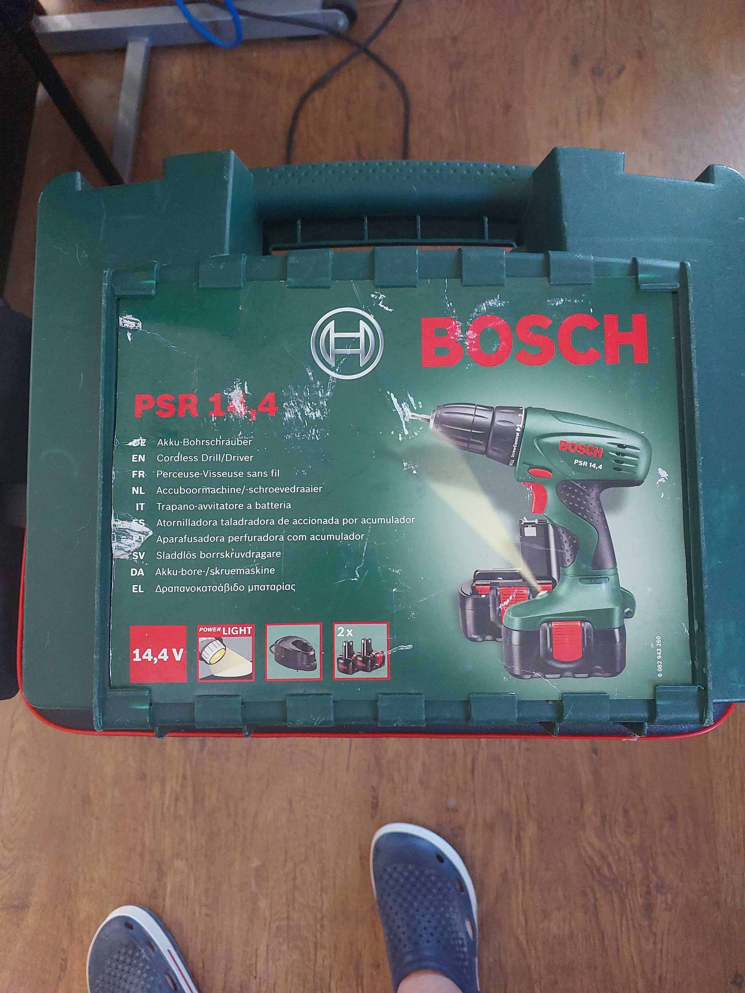 Акумулаторна бормашина/винтоверт Bosch PSR 14.4 с куфар и 2 батерии