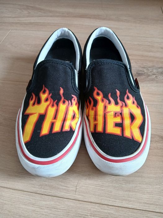 Vans x Thrasher Slip-on pro skate shoes