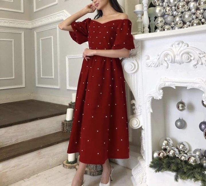 Элегантное красное вечернее платье - идеально для праздников