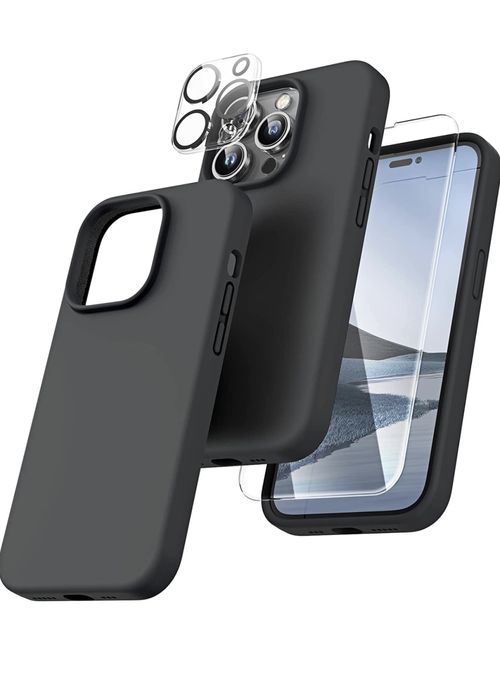 Husa Alcant + Folie Sticla + Folie Camera Iphone 14/15/16/PRO/MAX/PLUS