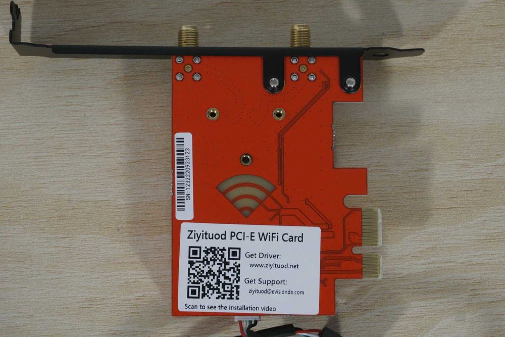 PCIe WiFi Card Ziyituod WiFi 6E AX210S 5400Mbps BT 5.2 Tri Band ВклДДС