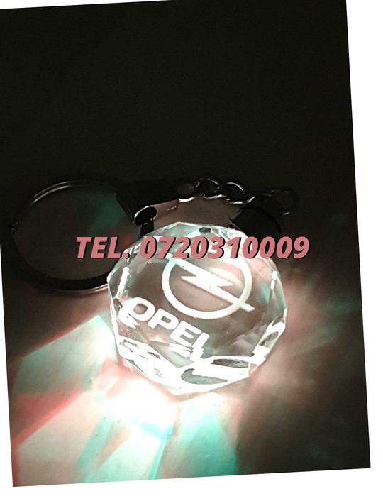 Breloc Sticla Cu Led 6 Culori Opel
