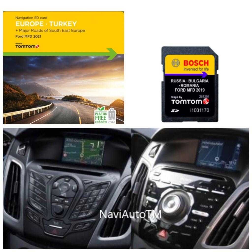 Card Harta Navigatie GPS Ford 2022 MFD Focus Fiesta Kuga Romania