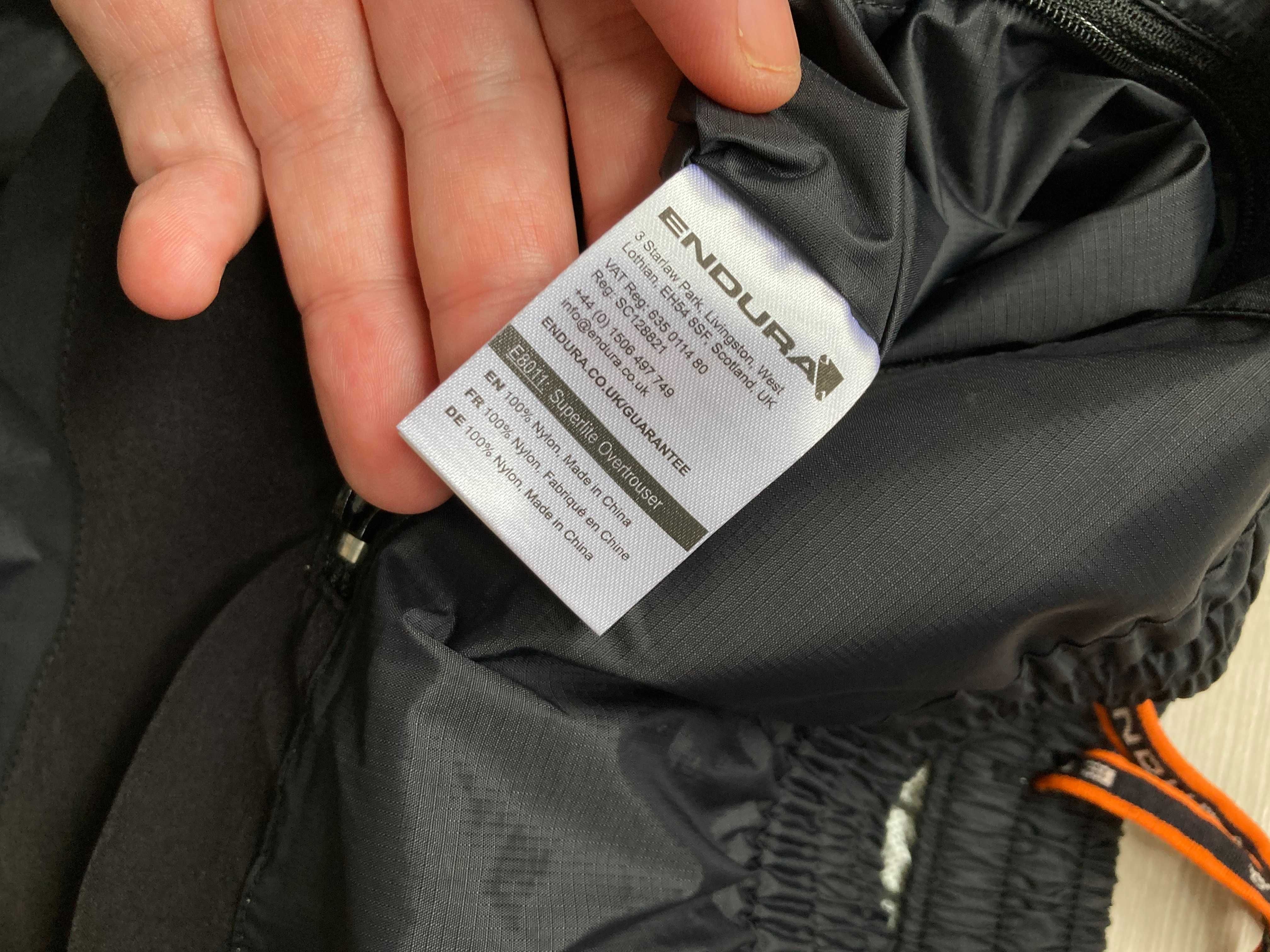 Endura Superlite Overtrousers водоустойчив панталон размер XL