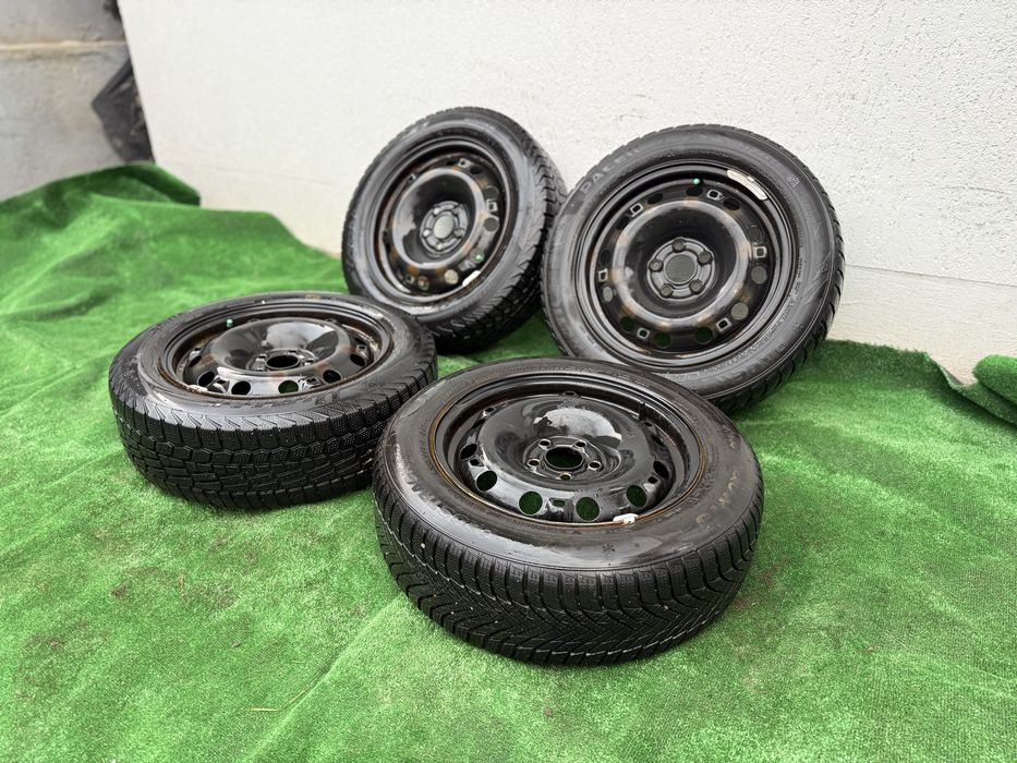 Jante Volkswagen Polo / Fabia 5x100 R15  + Cauciucuri Iarna 185/60/R15