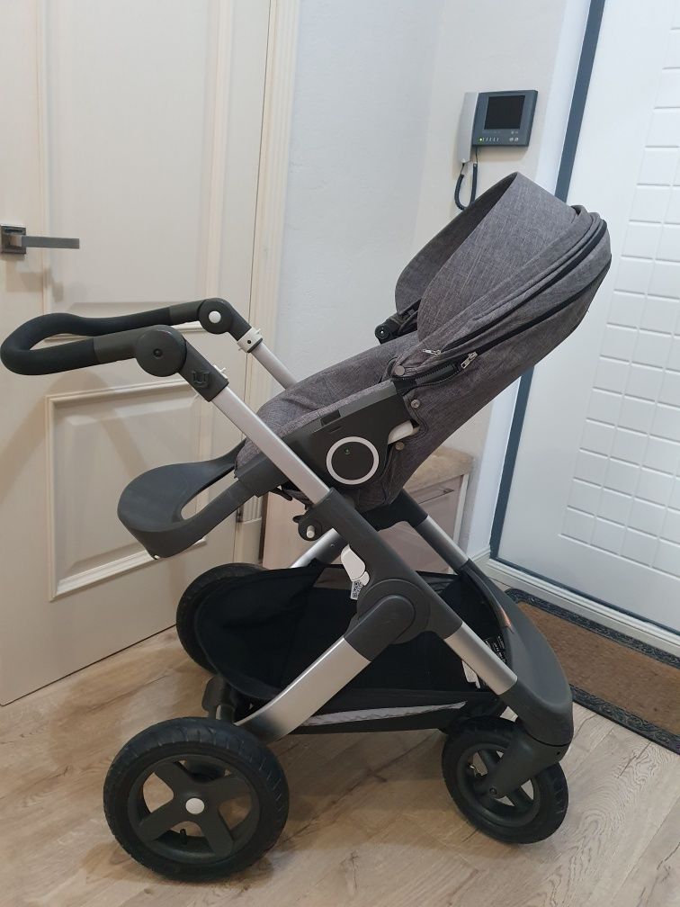 Коляска + люлька Stokke Trailz надувные колеса