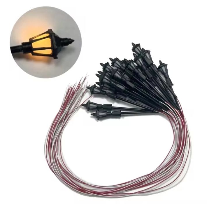 Semnale luminoase, Felinare, lampi, machetă trenuleț electric scara HO