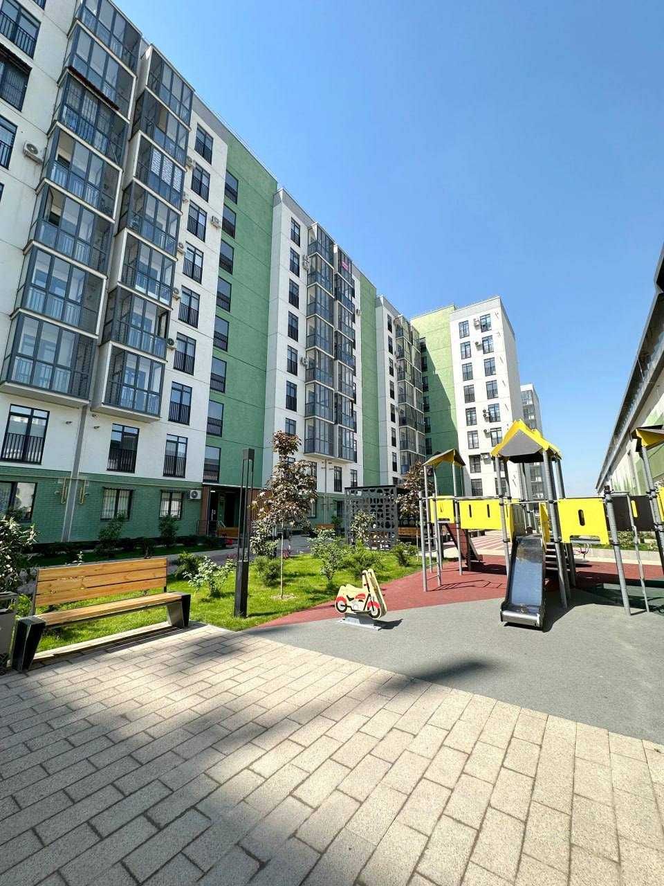ЖК Династия 2 комнатная евроремонт 52м2 Паркентский Tenge Bank, базар