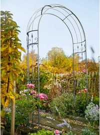 Arcada Flori Dehner Alina Rose Arch, 233 x 132 x 38 cm – Metal, Negru