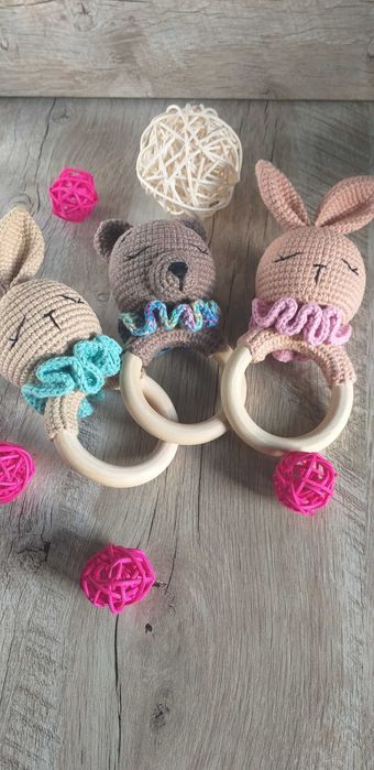 Погремушка-грызунок ручной работы