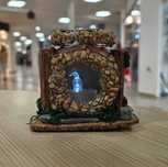 Căsuță decorativă suport de lumânări handmade