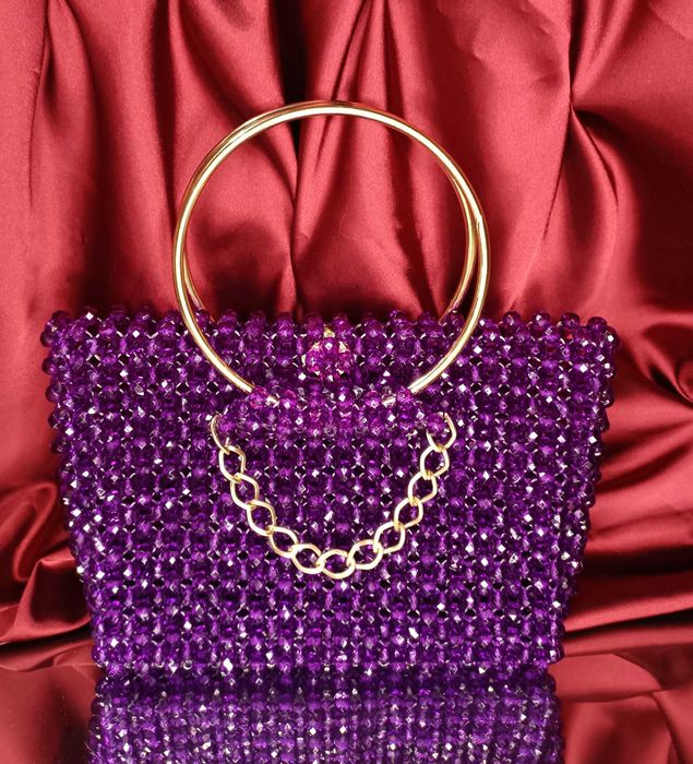 Эффектная сумочка из бусин handmade