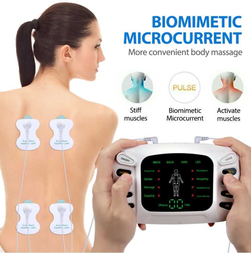 Электромассажёр-миостимулятор. Двухканальный. Новый