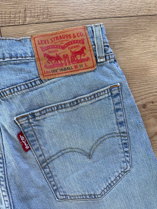 Blugi LEVIS 502 Albastru Slim Barbti | Marime 30 x 30 (Talie 78 cm)