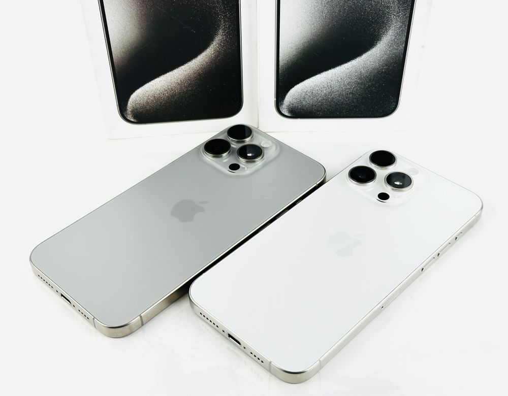 НОВ! Apple iPhone 15 Pro Max 256GB Natural / White Titanium Гаранция!
