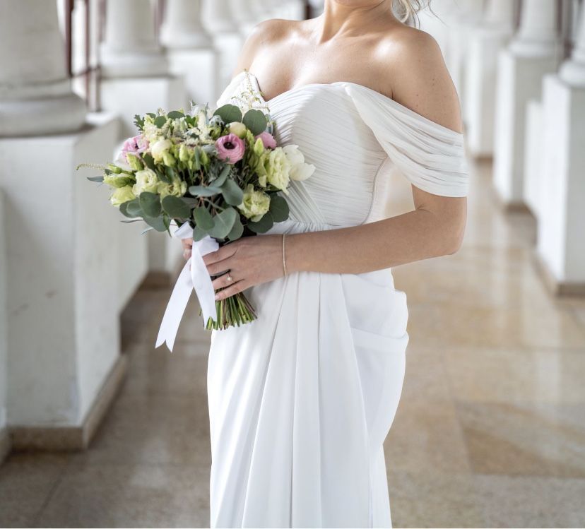 Rochie Albă Ana Radu – Eleganță Pură pentru Cununia Civilă