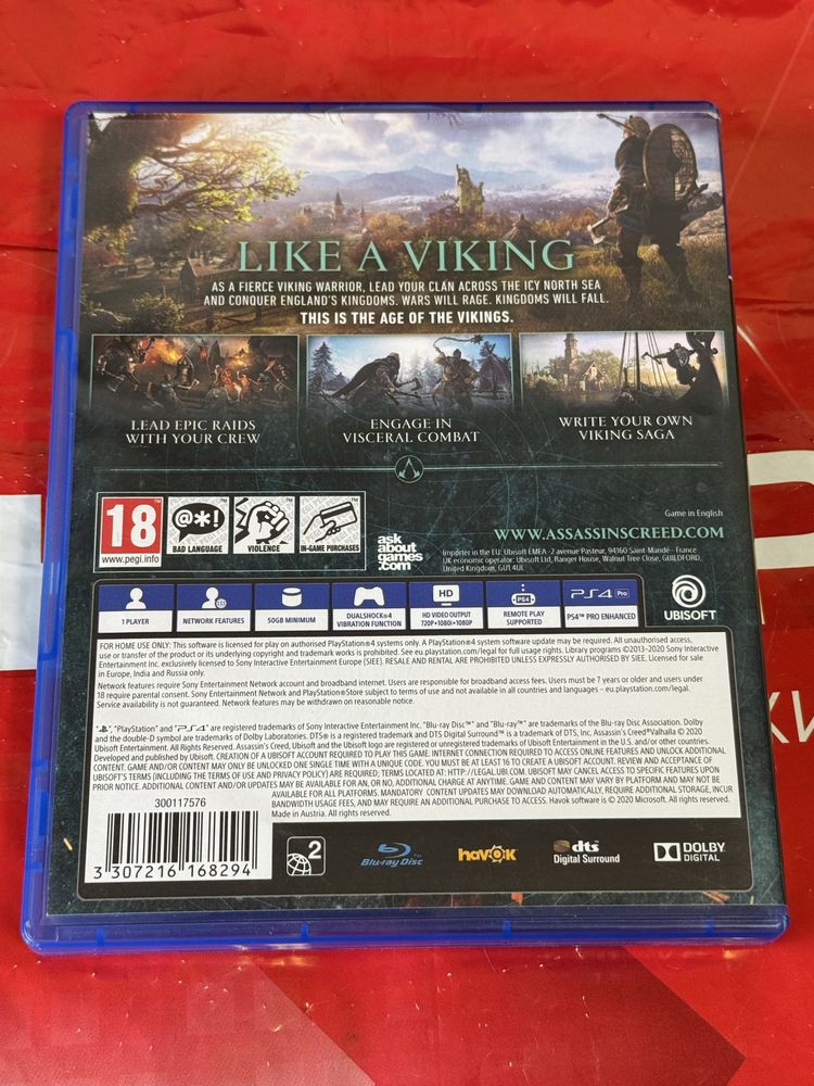 КАТО НОВ Assassin's Creed Valhalla PS4 / PS 4 Upgrade PS5