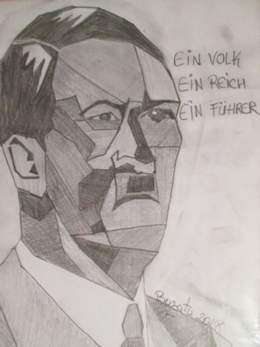 Reducere Tablou "Adolf Hitler" fuhrer ein volk ein reich creion ,desen