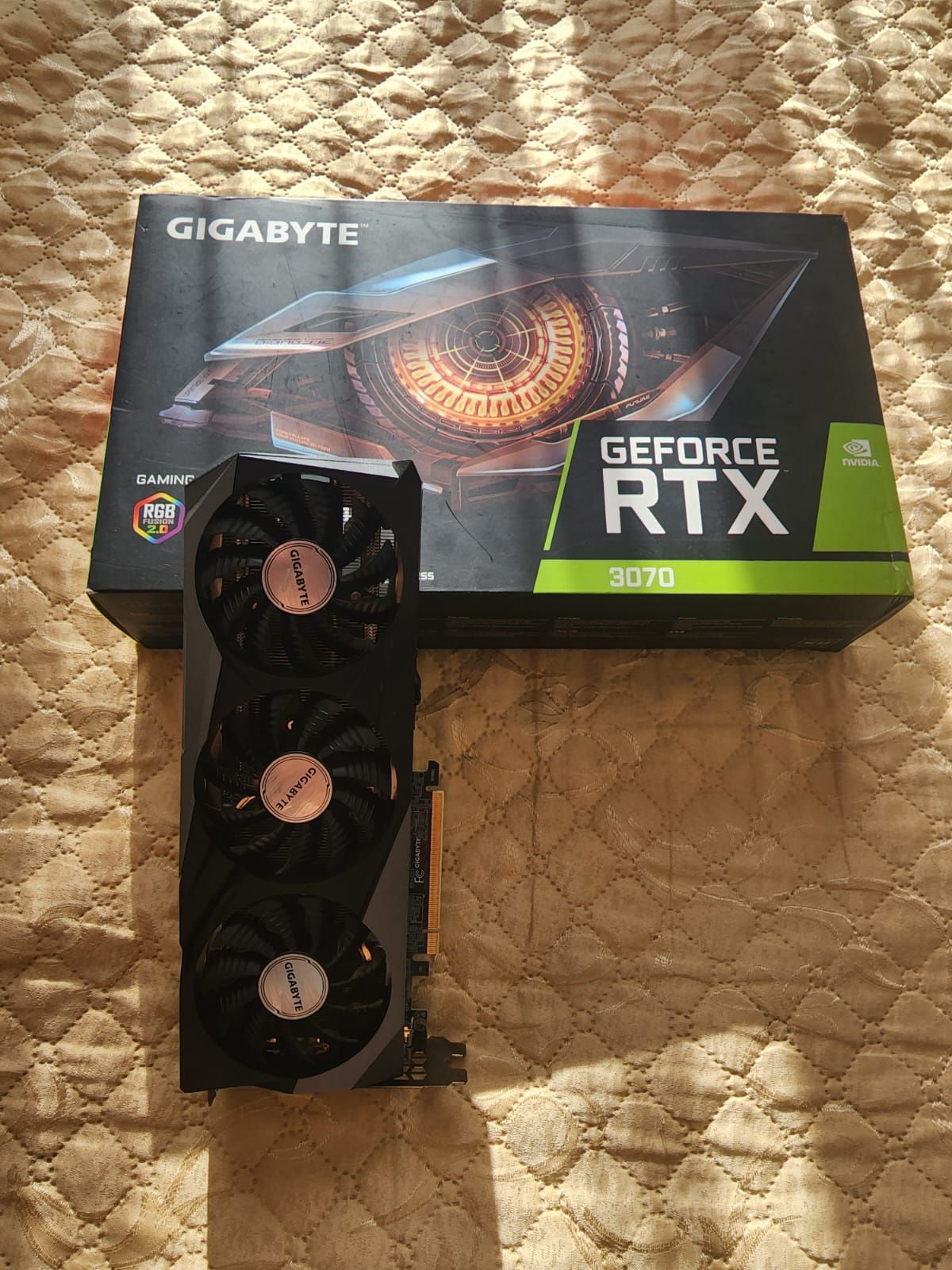 Продам видеокарту geforce rtx 3070 gygabyte