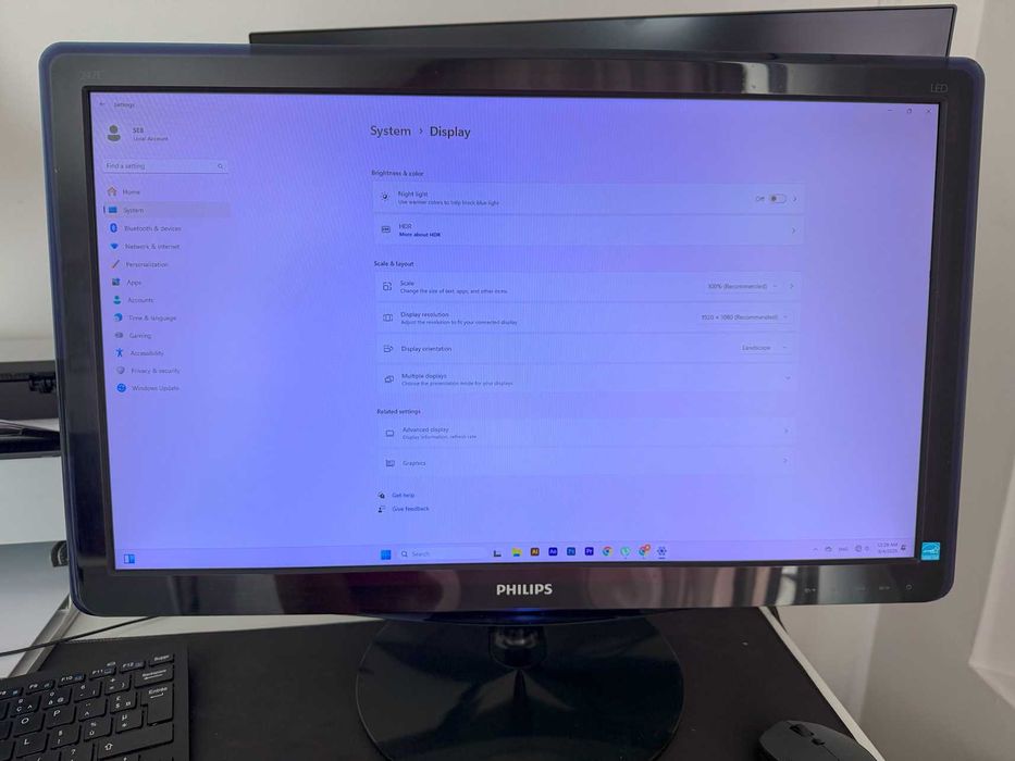 Monitor Philips 24” LED Full HD – Model 247E3LSU2/00