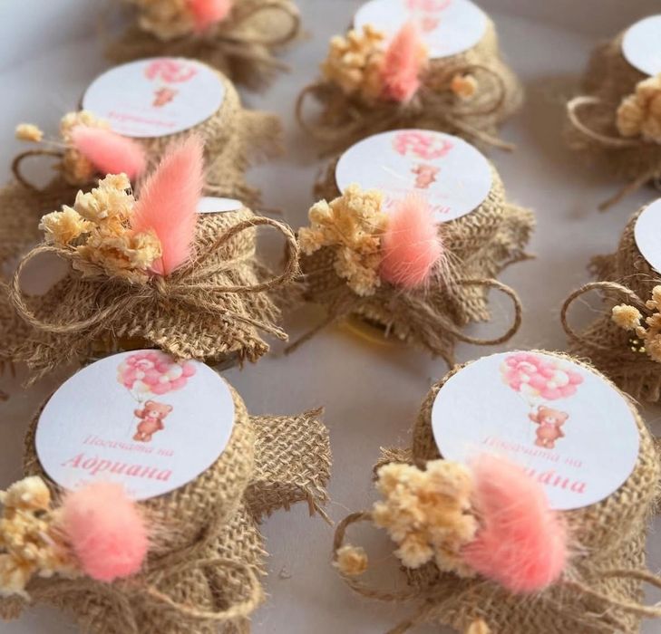 Подаръци за гости- сватба, погача, кръщене, рожден ден, бал