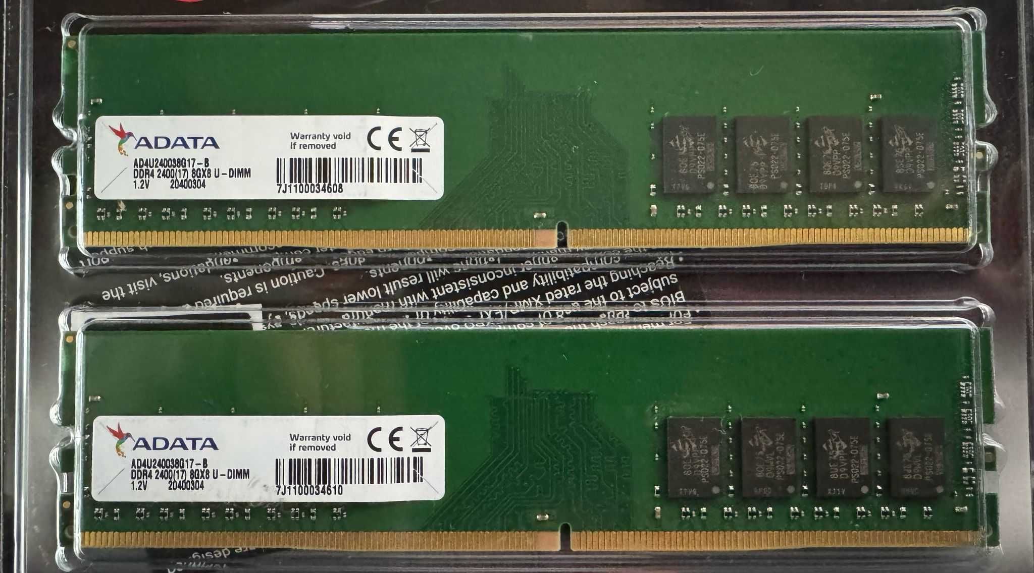 RAM памет adata ddr4 2400 2 x 8G
