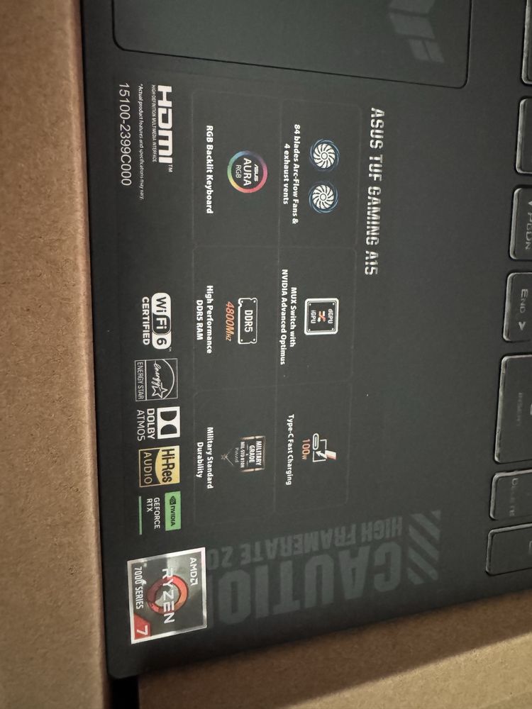 Asus TUFF gaming A15