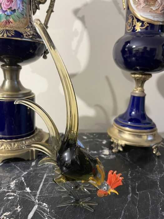 Deosebit obiect decorativ-cocos-sticla Murano-original-Italia