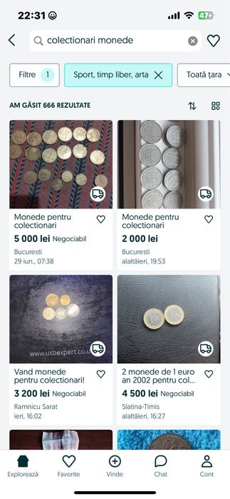 Monede de colectie la licitatie