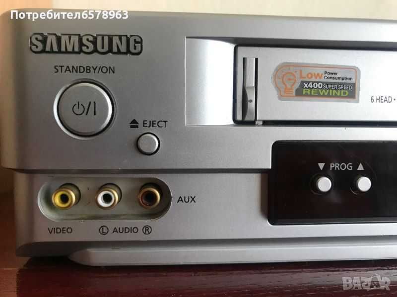 Видео рекордер Samsung с 6 глави VHS + подарък 5 касети